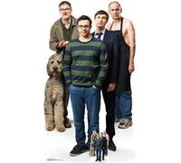 STAR CUTOUTS Figurine en carton série-sitcom Friday Night Dinner Groupe Jonny, Adam, Jim et Dad - Haut 166 cm Multicolors G