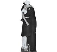 STAR CUTOUTS Figurine en carton soldat et femme qui s'embrassent Victoire (noir et blanc) 184 cm Noir G