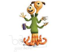 STAR CUTOUTS Figurine en carton Terri et Terry Perry Monstres Academy Hauteur 162 CM Multicolors