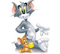 STAR CUTOUTS Figurine en carton Tom et Jerry avec du fromage ! Hauteur 98 cm Multicolors G