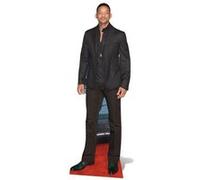 Figurine en carton taille reelle Will Smith costume noir 188 cm