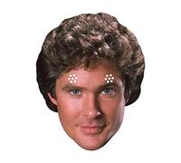STAR CUTOUTS- Halloween Masque en Carton Michael Knight Knightrider David Hasselhoff Talking Point, Étoile, SM351, Multicolore, Taille Unique