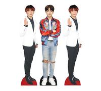 Star Cutouts Jungkook CS1235 Lot de 3 découpes en Carton pour étagère Hauteur 31 cm - Idéal pour Les Fans, Les fêtes, Les Anniversaires, Les Cadeaux Surprises, Les décorations de Chambre et Les