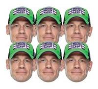 STAR CUTOUTS Lot de 6 Masques en carton Catcheur WWE - John Cena Multicolors G