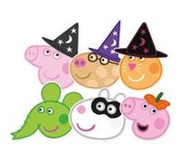 STAR CUTOUTS Lot de 6 masques en carton Pack de fête d'Halloween Peppa pig et ses amis (Pack de 6) Multicolors G