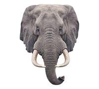 STAR CUTOUTS Masque en carton - animal visage éléphant 27 cm Multicolors