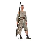 STAR CUTOUTS Ltd SC827 Official Cutouts Star Wars Rey Daisy Ridley (SW : TFA) Découpe en Carton Grandeur Nature 188 x 77 x 188 cm