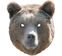 STAR CUTOUTS Ltd Masque en carton pour enfant Motif ours Multicolore