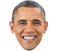 STAR CUTOUTS Masque en carton Barack Obama ancien président des Etats-Unis Multicolors G