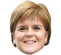 STAR CUTOUTS Masque en carton - Femme Politique Nicola Sturgeon Multicolors