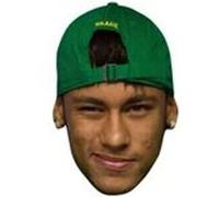 STAR CUTOUTS Masque en carton - Football Neymar Multicolors G