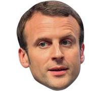 STAR CUTOUTS Masque en carton - Homme Politique Emmanuel Macron Multicolors