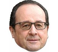 P'tit Clown Déguisement-Masque Adulte Carton, 97149, Visage de François Hollande, Taille Unique SM253