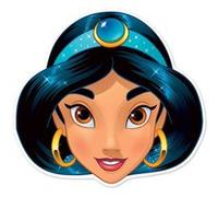STAR CUTOUTS SM327 Jasmine Masque amusant pour enfants pour anniversaires, fans et fêtes d'Aladdin, multicolore