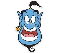 STAR CUTOUTS SM328 Genie Masque amusant pour enfants pour anniversaires, fans et fêtes d'Aladdin Talking Point, multicolore, 25 x 5 x 25 cm