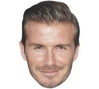 STAR CUTOUTS Masque en carton - Sportif Ancien Footballeur David Beckham Multicolors