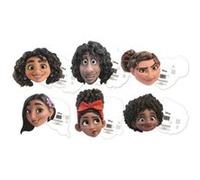 STAR CUTOUTS Pack de 6 Masques en carton - Encanto - Mirabel, Bruno, Luisa, Dolores, Isabela et Antonio Multicolors G
