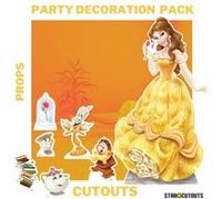 STAR CUTOUTS Pack décoration Figurine en carton Disney Princesse Belle H 134 CM Multicolors G
