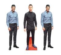 Star Cutouts Ronaldo CS1192 Lot de 3 découpes en Carton pour étagère Hauteur 31 cm - Idéal pour Le thème du Football, Les fêtes, Les Anniversaires et Les Fans, la décoration de Chambre et Les