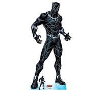 Star Cutouts SC1607 Ltd Black Panther Wakanda's Protector Silhouette en carton grandeur nature Parfait pour les fans, collectionneurs et événements Marvel 184 cm x 87 cm Multicolore