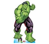 Star Cutouts SC1618 Ltd Hulk Silhouette en carton grandeur nature Parfait pour les fans de Marvel, fêtes et événements Multicolore Hauteur 183 cm Largeur 96 cm