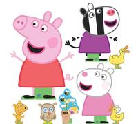 Star Cutouts SC4523 Lot de décorations en Carton Peppa, Zoe et Suzy Hauteur 62 cm - Idéal pour Les Anniversaires et Les fêtes Peppa Pig