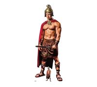 Star Cutouts SC4530 Découpe en carton Motif gladiateur romain Hauteur 186 cm - Idéal pour le thème de Rome, les fêtes, les anniversaires, les collectionneurs et les fans, les décorations de chambre et
