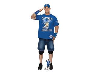 Star Cutouts SC4552 John Cena Farewell Tour Chemise Bleue en Carton découpé Hauteur 186 cm - Idéal pour Les Fans de la WWE, Cadeaux et décorations de fête WWE