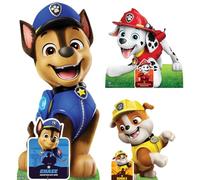 Star Cutouts SC4598 Chase Marshall and Rubble Paw Patrol Lot de Plusieurs découpes en Carton Hauteur 66 cm - Idéal pour Le thème de la Pat' Patrouille, fêtes, Anniversaires et Fans, décorations de