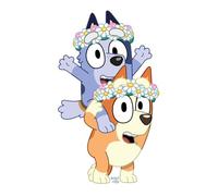 Star Cutouts SC4665 Bingo and Socks as Flower Girls Découpe en Carton Hauteur 95 cm - Idéal pour Les fêtes sur Le thème des fêtes Bleues, Les Anniversaires, Les décorations de Chambre et Les