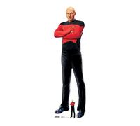 Star Cutouts SC4676 Capitaine Jean-Luc Picard en Carton découpé Hauteur 176 cm - Idéal pour Le thème Star Trek, Les fêtes, Les Anniversaires, Les collectionneurs et Les Fans, Les décorations de