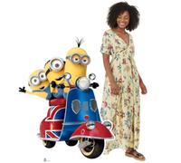 Star Cutouts SC4746 - Découpe Carton Minions sur Trottinette - Hauteur 121 cm