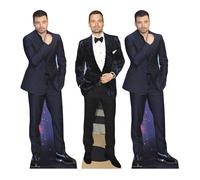 Star Cutouts Sebastian Stan CS1237 Lot de 3 découpes en Carton pour étagère Hauteur 31 cm - Idéal pour Les Fans, Les fêtes, Les Anniversaires, Les Cadeaux Surprises, Les décorations de Chambre et Les