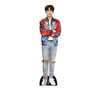 STAR CUTOUTS - Silhouette en carton grandeur nature de Jeon Jung-Kook (Jungkook) de Bangtan Boys avec veste rouge, multicolore - CS749