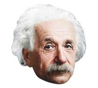STAR CUTOUTS SM416 Carte imprimée masque Albert Einstein Fun Talking Point Fun pour événements et fêtes
