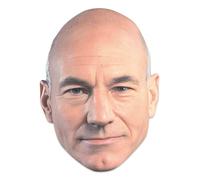Star Cutouts SM515 Masque Captain Picard (Patrick Stewart) Star Trek - Languettes et élastiques - Idéal pour les fêtes et le cosplay