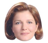 Star Cutouts SM517 Masque Kathryn Janeway (Kate Mulgrew) Star Trek - Languettes et élastiques - Favoris de fête et cosplay