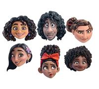 STAR CUTOUTS SMP429 Lot de 6 masques Encanto avec Mirabel, Bruno, Antonio, Luisa, Dolores et Isabela en carton