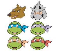 Star Cutouts SMP465 Lot de 6 masques en carton Tortues Ninja