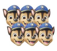 Star Cutouts SMP469 Chase Paw Patrol Lot de 6 masques en carton de 30 cm - Déguisement de fête pour anniversaires et événements d'enfants