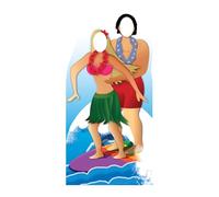 Star Cutouts - Stsc133 - Figurine Géante Passe-Tête en - Couple De Surfeur 186 Cm