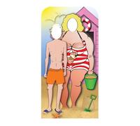 Star Cutouts - Stsc134 - Figurine Géante Passe-Tête en - Couple A La Plage 186 Cm
