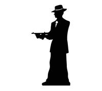 Star Cutouts - Stsc205 - Figurine Géante - Silhouette Gangster Seul - 185 Cm