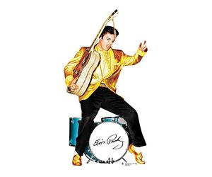 Star Cutouts - Stsc578 - Figurine Géante - Elvis Presley Or Batterie - 185 X 99 Cm