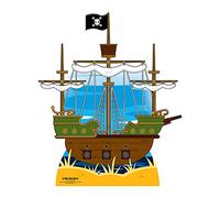 Star Cutouts - Stsc715 - Figurine Géante - Bateau Pirate 120 X 103 Cm