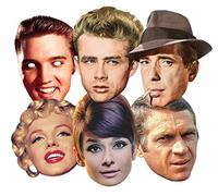 Star Cutouts - Stsmp67-6 Masques pour Adulte 6 Personnalités - Hollywood - Taille Unique