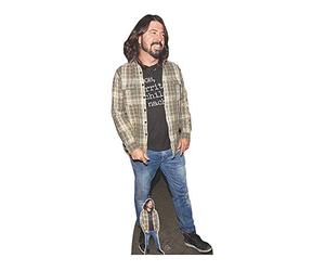 Star découpes Dave Grohl Chemise à Carreaux Carton découpé avec Mini Dessus de Table, Multicolore