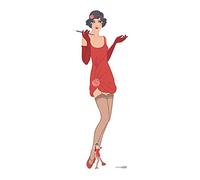 Star découpes Gatsby années 1920 Rouge Flapper Girl en Carton de la découpe, Multicolore