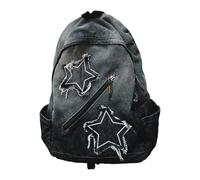 Star Denims Sacs à dos basiques pour femmes et hommes, Noir , Taille unique | Sangles réglables pour les trajets quotidiens et l'école, spacieux pour les courses quotidiennes et la vie sur le campus