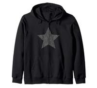 Star Distressed Retro Vintage Grunge Graphic Sweat à Capuche